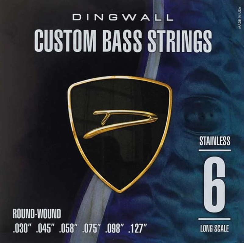 Dingwall DWSS6 Long Scale Stainless Steel Bass Strings, 30-127